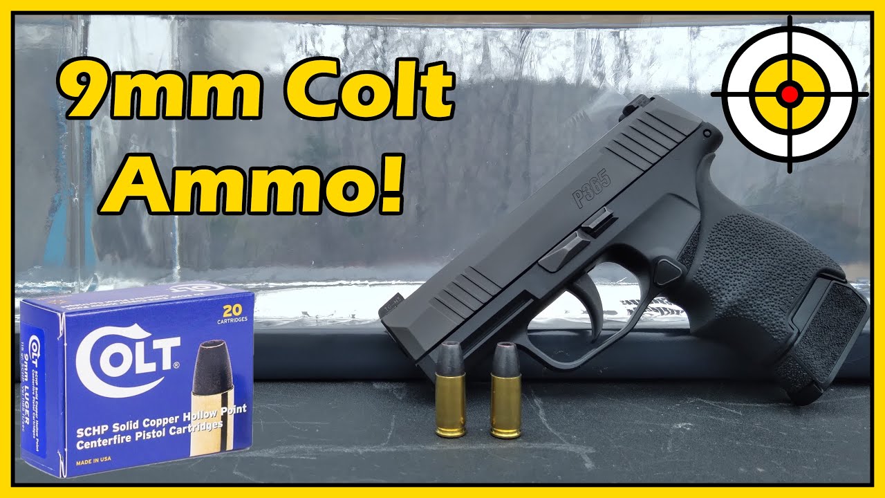 Colt 9mm Solid Copper Hollow Point Ammo! Ballistic Gel Test With the Sig P365 & P80!