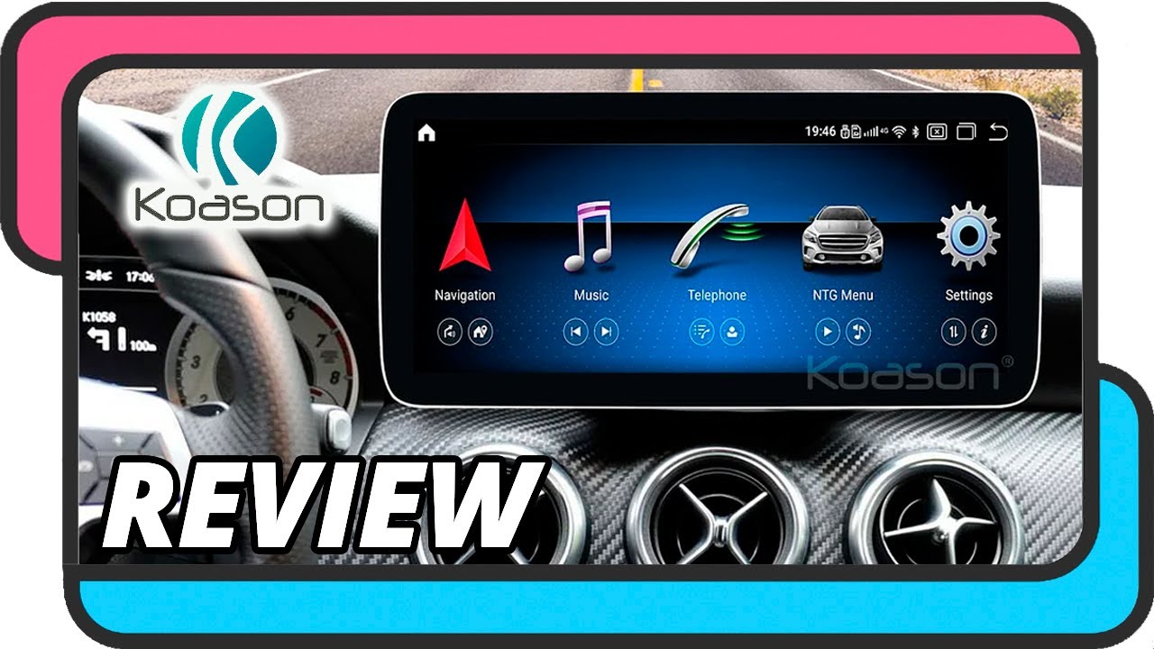 Pantalla Display Koason CarPlay y Android Auto para Mercedes Clase A CLA GLA | Review