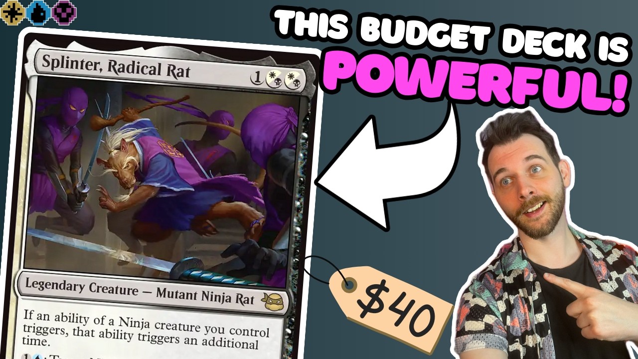 This $40 Splinter, Radical Rat Deck is Powerful! | Double Your Ninja Triggers on a Budget #TMNT