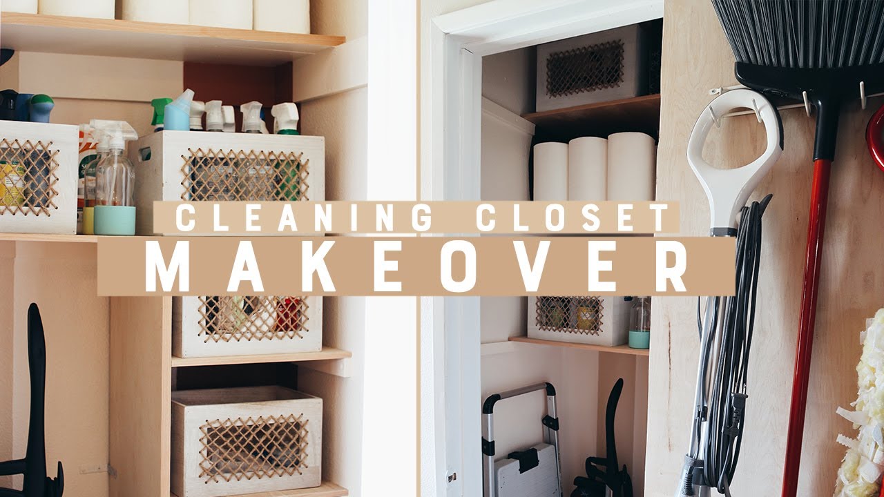 DIY Cleaning Closet Makeover