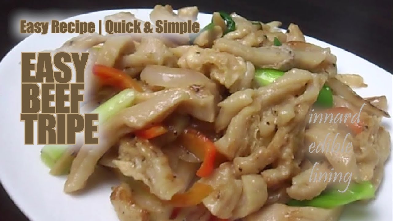 Beef Tripe Recipe | Quick and Simple | Easy Recipe | How To Cook | Bobims' Good Food