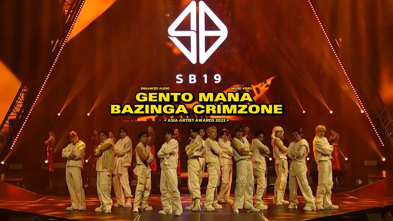 [4K] #SB19 x &TEAM - GENTO, MANA, BAZINGA, CRIMZONE - AAA 2023 | ENHANCED AUDIO | MIXED VIDEO