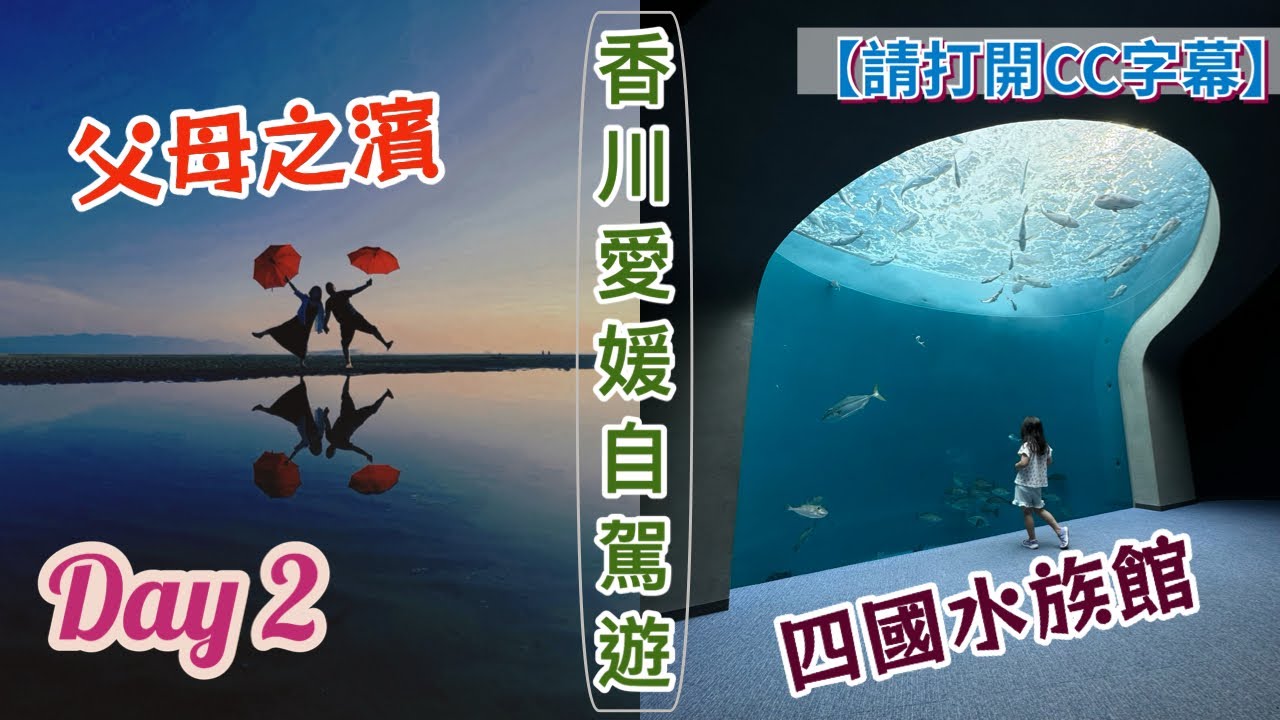 【香川、愛媛 自駕遊】Day2：打卡聖地篇｜滿載歡樂的四國水族館｜日本夕陽百選的父母之濱