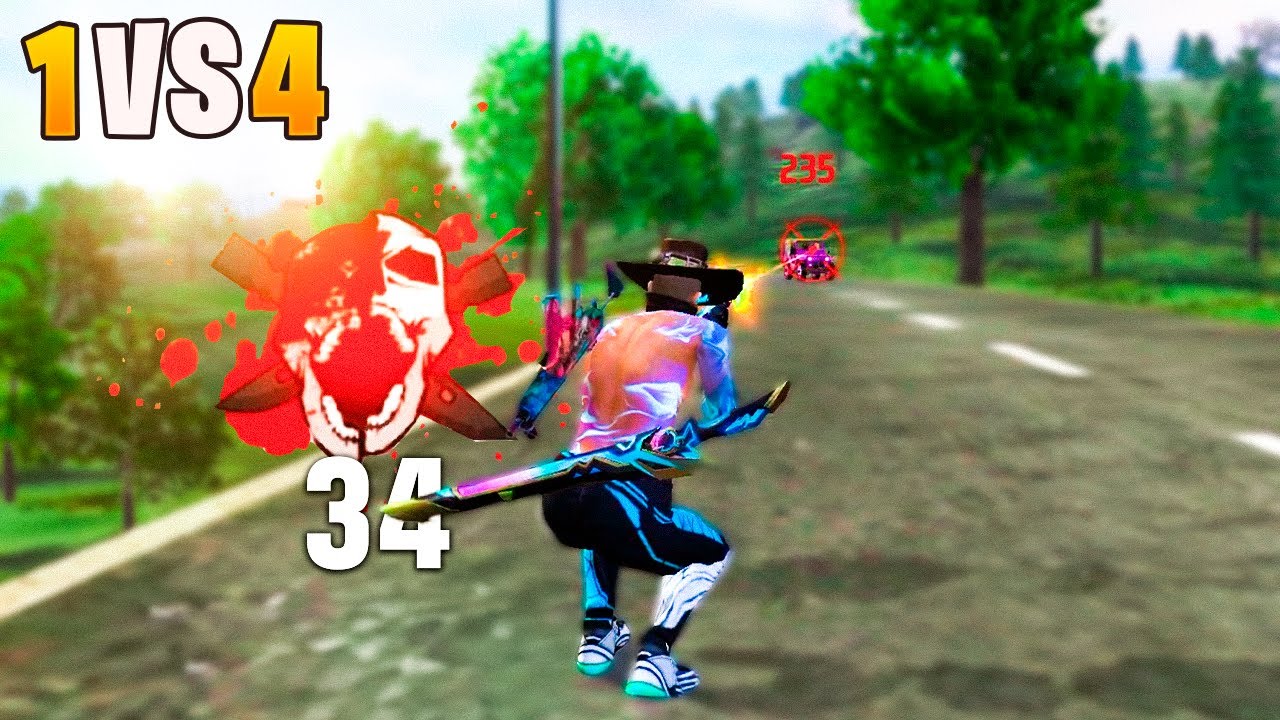 NOVO RECORD?! M@TEI MAIS DA METADE DO MAPA JOGANDO SOLO VS SQUAD!! FREE FIRE MOBILE