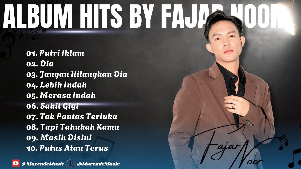 🎧Full Album Fajar Noor🎵Best Playlist Fajar Noor, Putri Iklan, Merasa Indah, Sakit Gigi❤