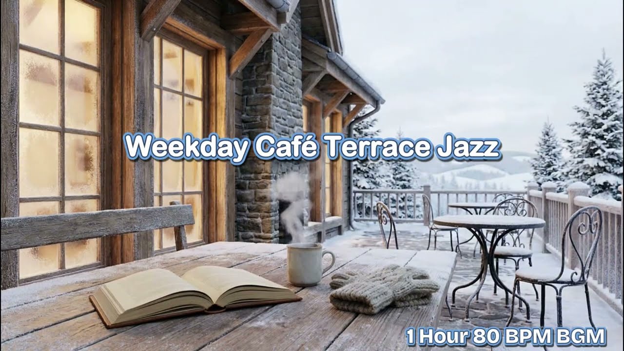 【広告なし / 3時間作業用BGM 】頑張るあなたへの作業用BGM / Weekday Café Terrace Jazz