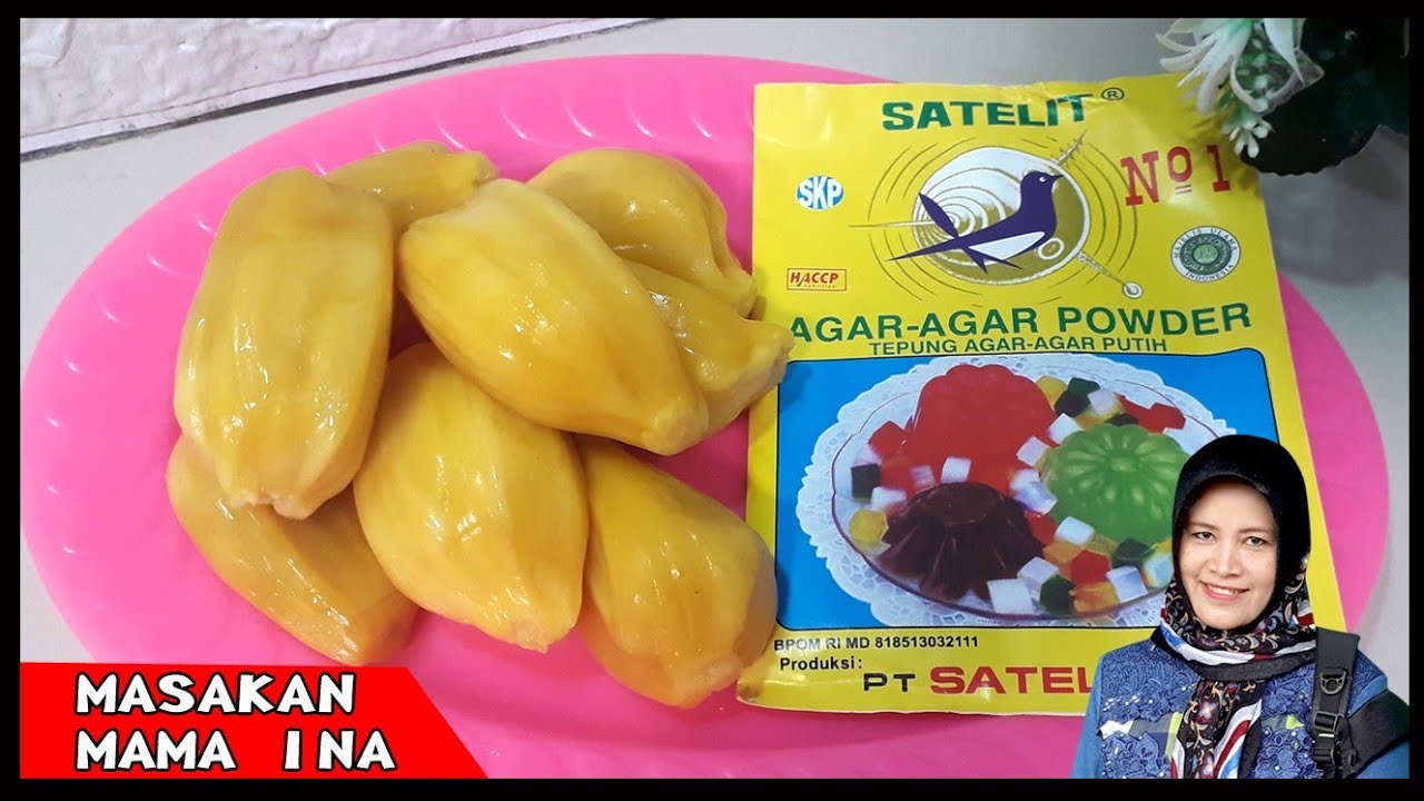 Nangka dan agar agar di olah jadi camilan enak. Begini cara buat nya // PUDING NANGKA