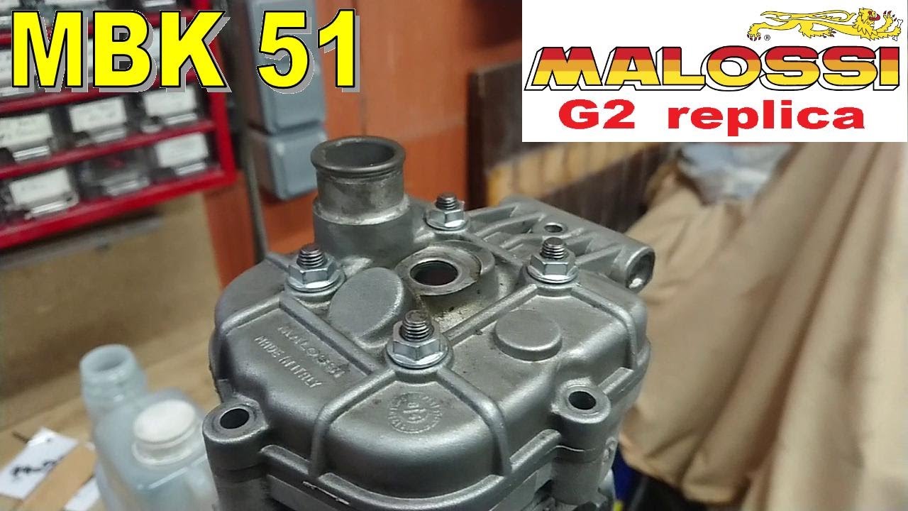 MBK 51 Malossi G2R choix diagramme et taux