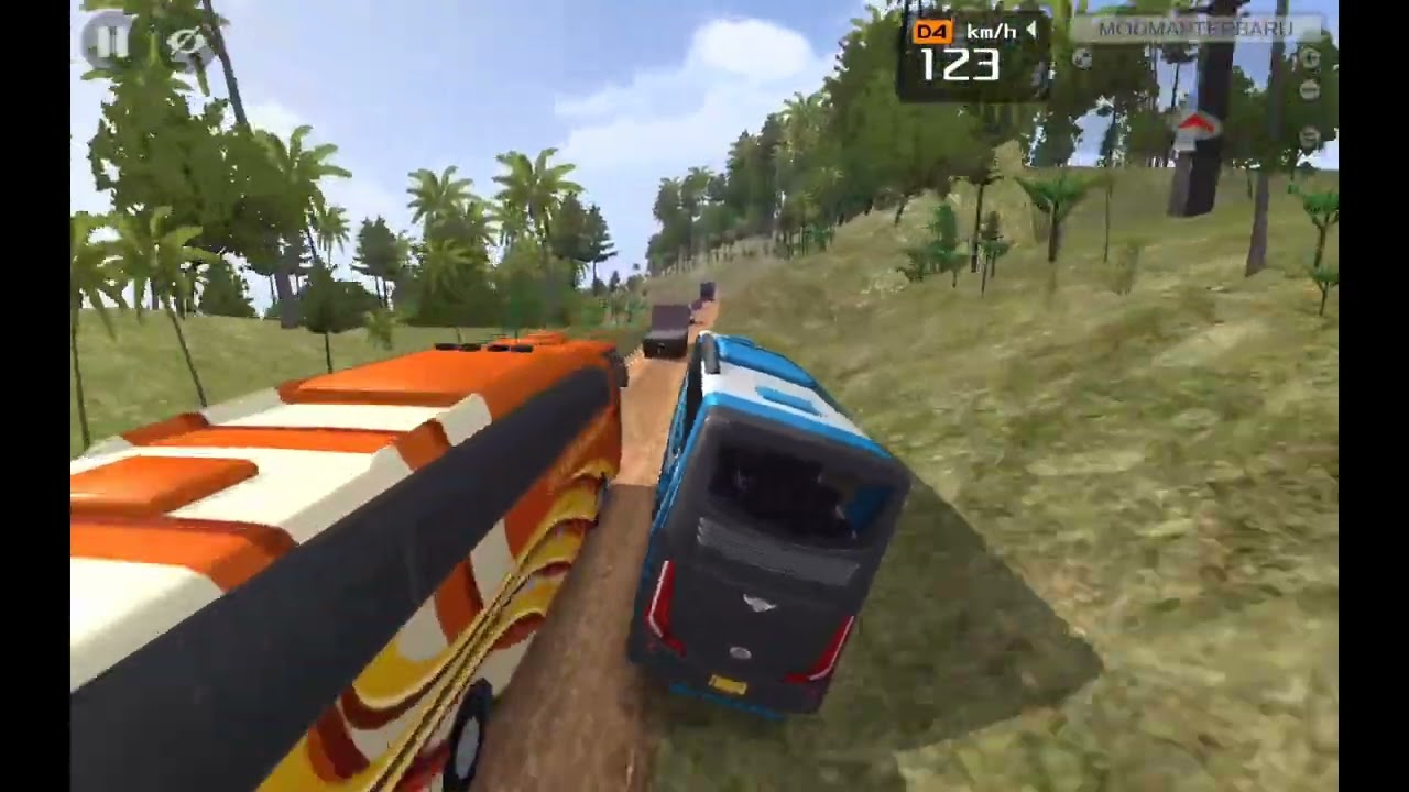 Bus simulator indonesia high speed overtake offroad driving || #shorts #gaming #games #viralvideo