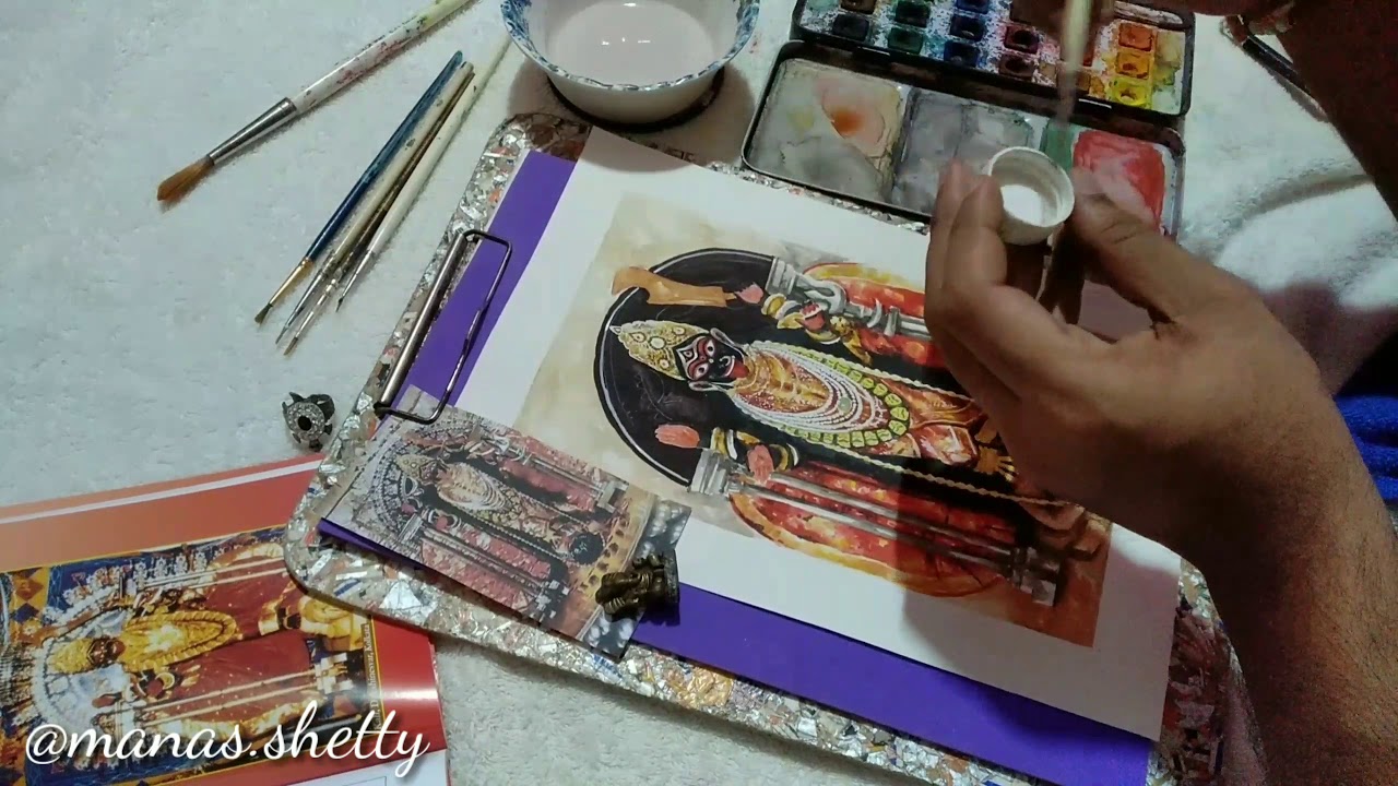 DAKSHINESHWAR KALI KOLKATA | Kali Maheshwari Song | Painting by Manas Shetty