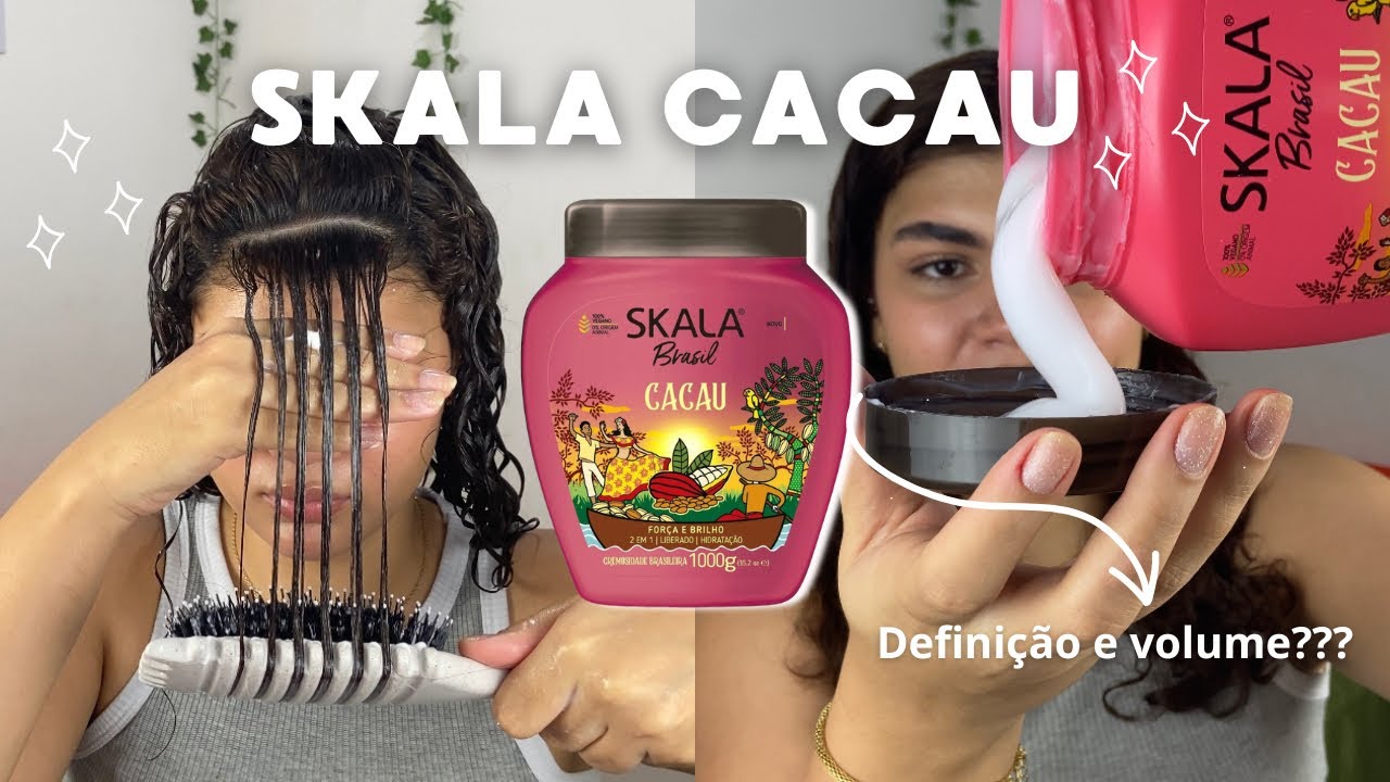 FINALIZA & TESTA - creme BRASIL CACAU da SKALA - volume e definição?? Será que deu certo??✨