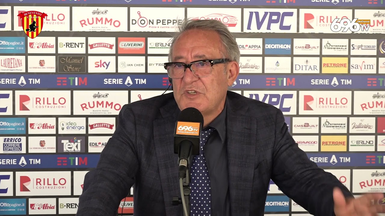 9/5/2021 #BENEVENTOCAGLIARI Presidente VIGORITO dopo direz. arbitrale di DOVERI e MAZZOLENI