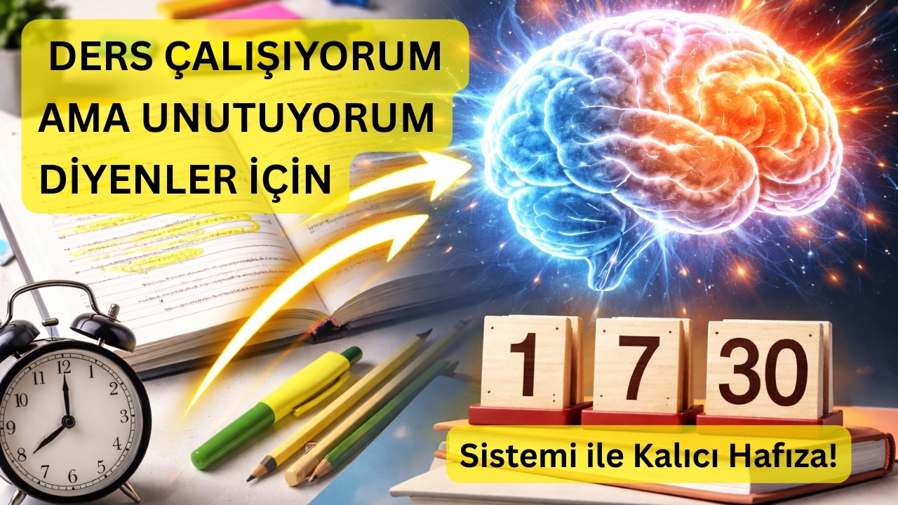 Ders Çalışıyorum Ama Unutuyorum Diyenler İçin: 1-7-30 Sistemi ile Kalıcı Hafıza!