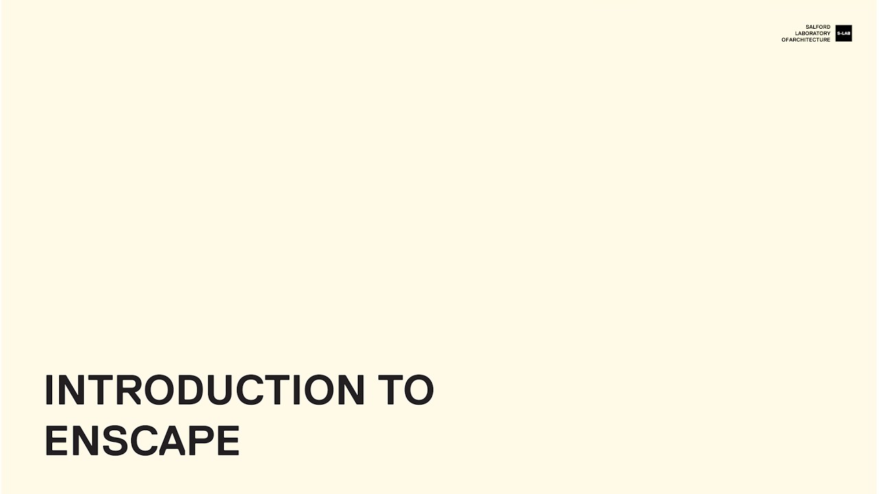 Introduction to Enscape