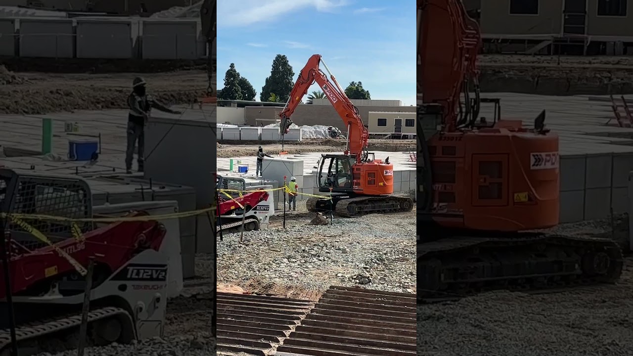 Laying Massive Concrete Blocks for a High-Rise &mdash; Precision or Danger?