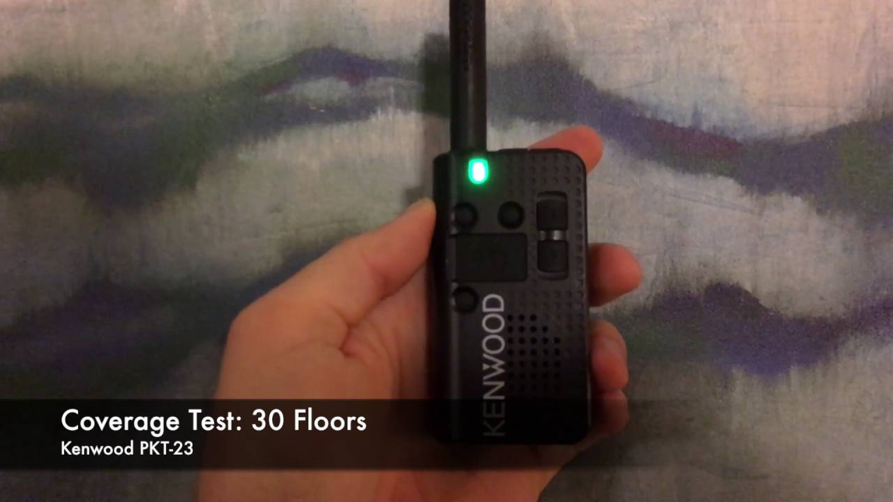 Radio Coverage Test: Kenwood PKT-23K (Inside Building)
