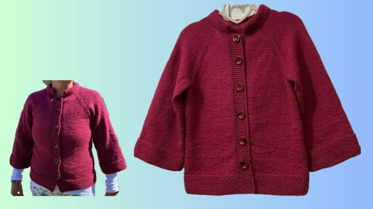 ÖRMEYEN ACEMİ KALMASIN KOLAY TASARIM HIRKA YAKADAN BAŞLAMALI REGLAN KOLLU