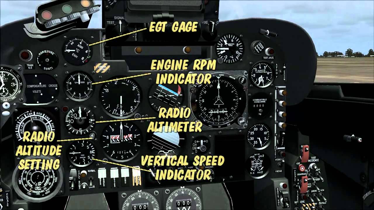 RFN Etendard IVM cockpit familiarization FSX