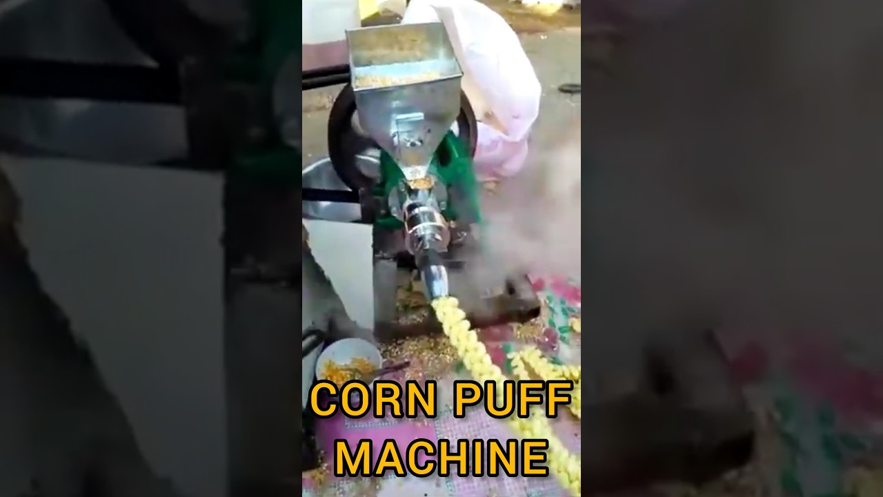 Puffed Corn Banane ki machine | Snacks making machine