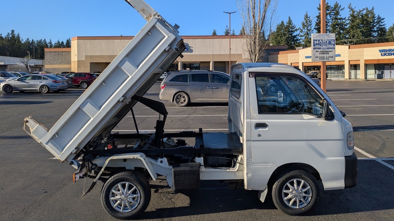 1999 Daihatsu Hijet Dump Truck 4WD 5MT PTO Diff Lockers 72k Mi WALKAROUND 