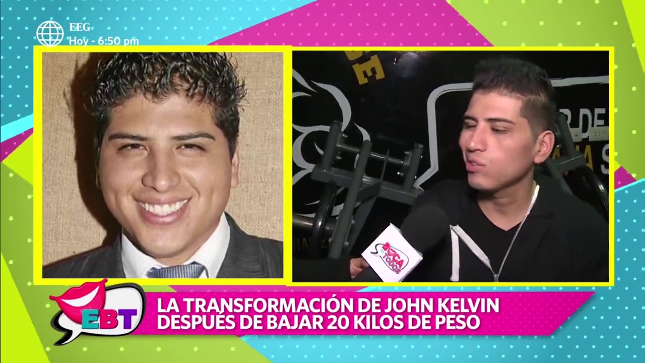 John Kelvin bajó 20 kilos e impactó con su nuevo físico