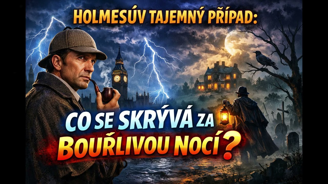 Holmesův tajemný případ: Co se skrývá za bouřlivou nocí? | Sherlock Holmes Audiokniha CZ