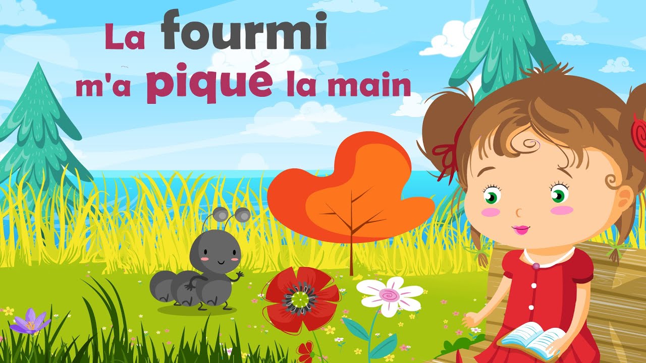 La fourmi m'a piqu&eacute; la main - Comptine avec gestes pour enfants et b&eacute;b&eacute;s (avec les paroles)