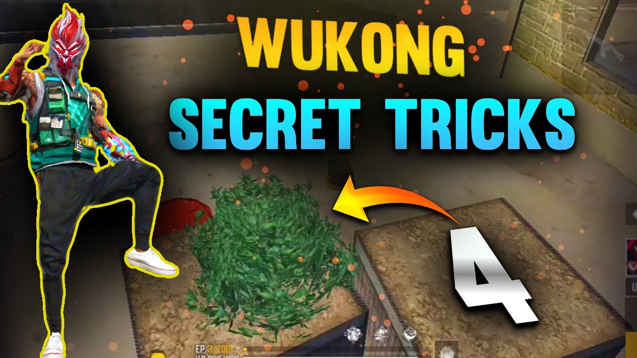 Wukong Top 4 New Secret 🤫 Tricks - Garena Free Fire