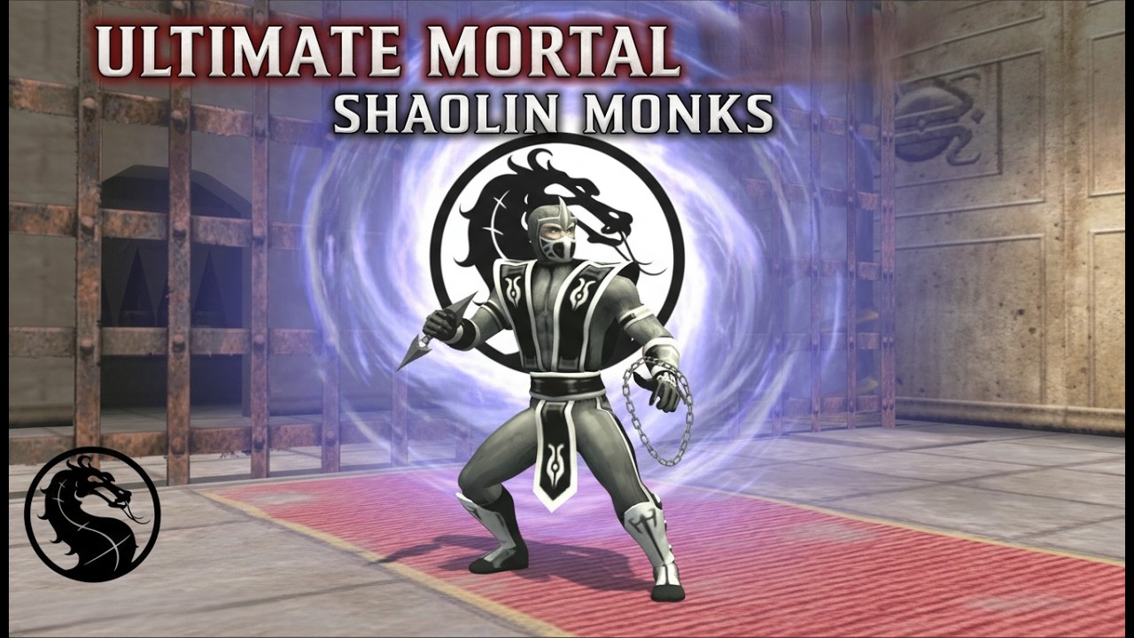 Mod V 2 Ultimate Mortal Kombat Shaolin Monks Com SMOKE ! Em 4K ps2 Emu parte 4