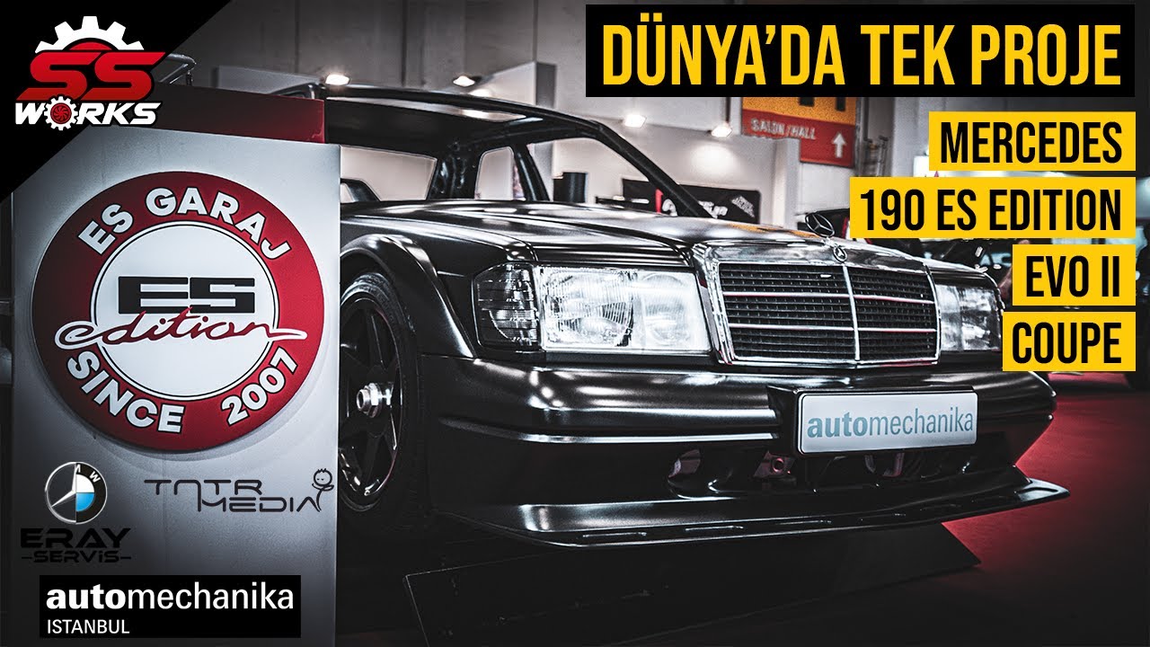 DÜNYADA TEK PROJE MERCEDES 190 ES EDITION EVO 2 COUPE (AUTOMECHANIKA 2022 İSTANBUL) SSWORKS ESGARAJ