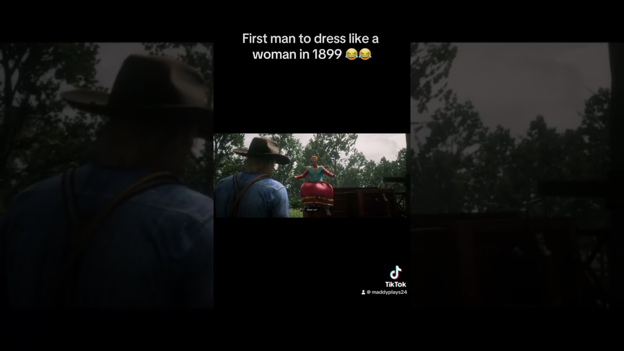 First man to dress as a woman in 1899 😂 #foryou #streamshort #reddeadredemption2shorts #likeandsub
