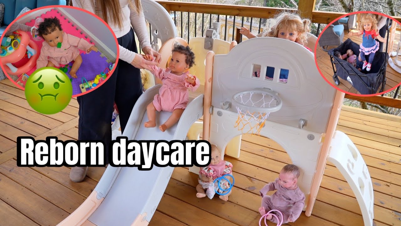 Reborn baby Daycare baby gets sick Reborn doll  videos