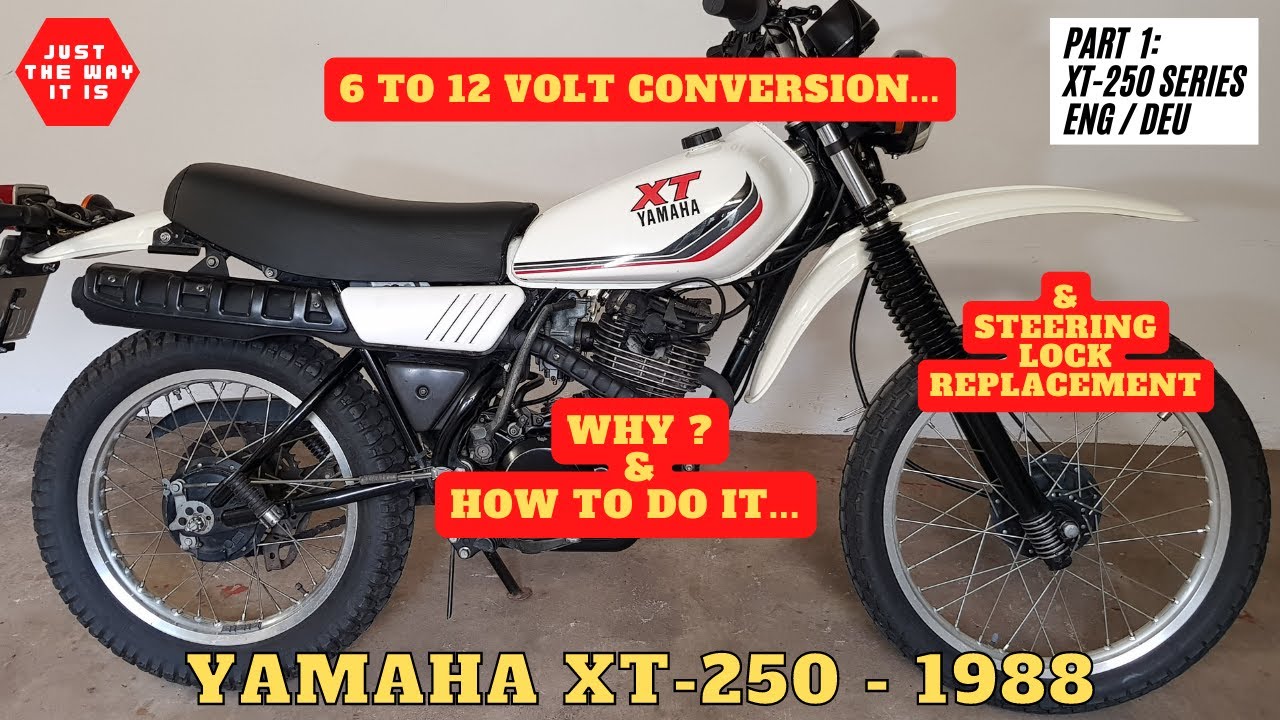 EP:1 Yamaha XT250 (Model 3Y3) 1979 - 1990 6 Volt to 12 Volt Conversion - Step by Step guide: Part 1