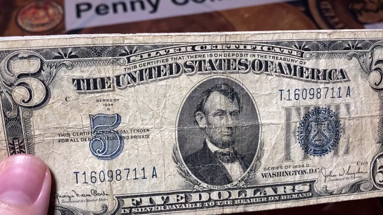 Five Dollar Silver Certificates