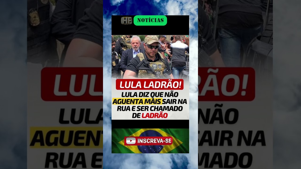 🚨 Lula Diz Que N&atilde;o Aguenta Mais Ser Chamado de &ldquo;Ladr&atilde;o&rdquo;!