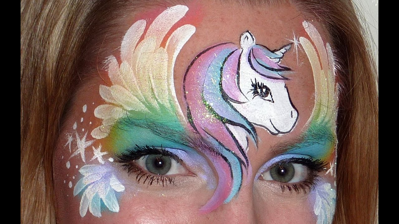 Pegasus Face Painting Tutorial