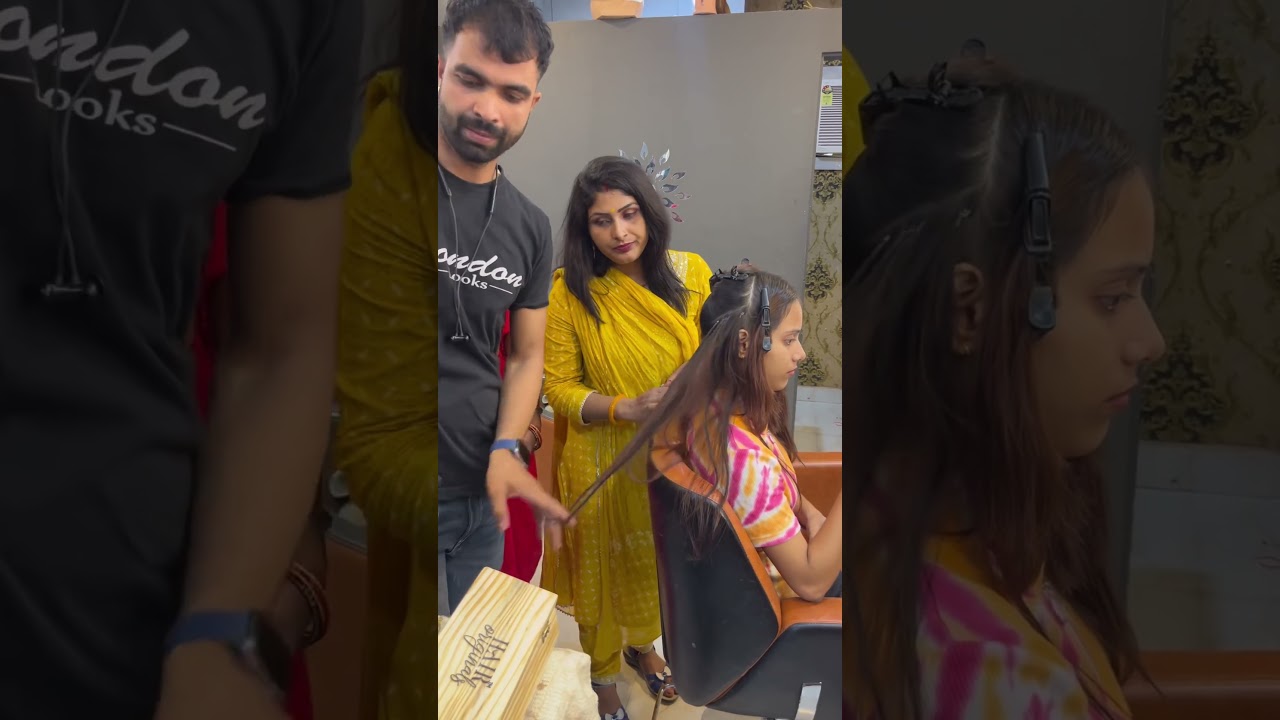 Hair extension demo classes #academy #hairextensions #ballia ￼