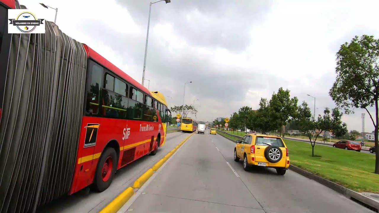 VOLANDO EN DRONE 4K -DRIVING BOGOTA - CENTRO-CALLE 26- AEROPUERTO- COLOMBIA