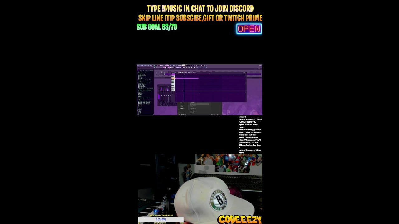 🔥FEEDBACK FRIDAY🔥TYPE !MUSIC TO JOIN DISCORD & SUBMIT🔥SONGS/BEATS🔥GRANDE CHILL VIBES AHHHHHH!!!