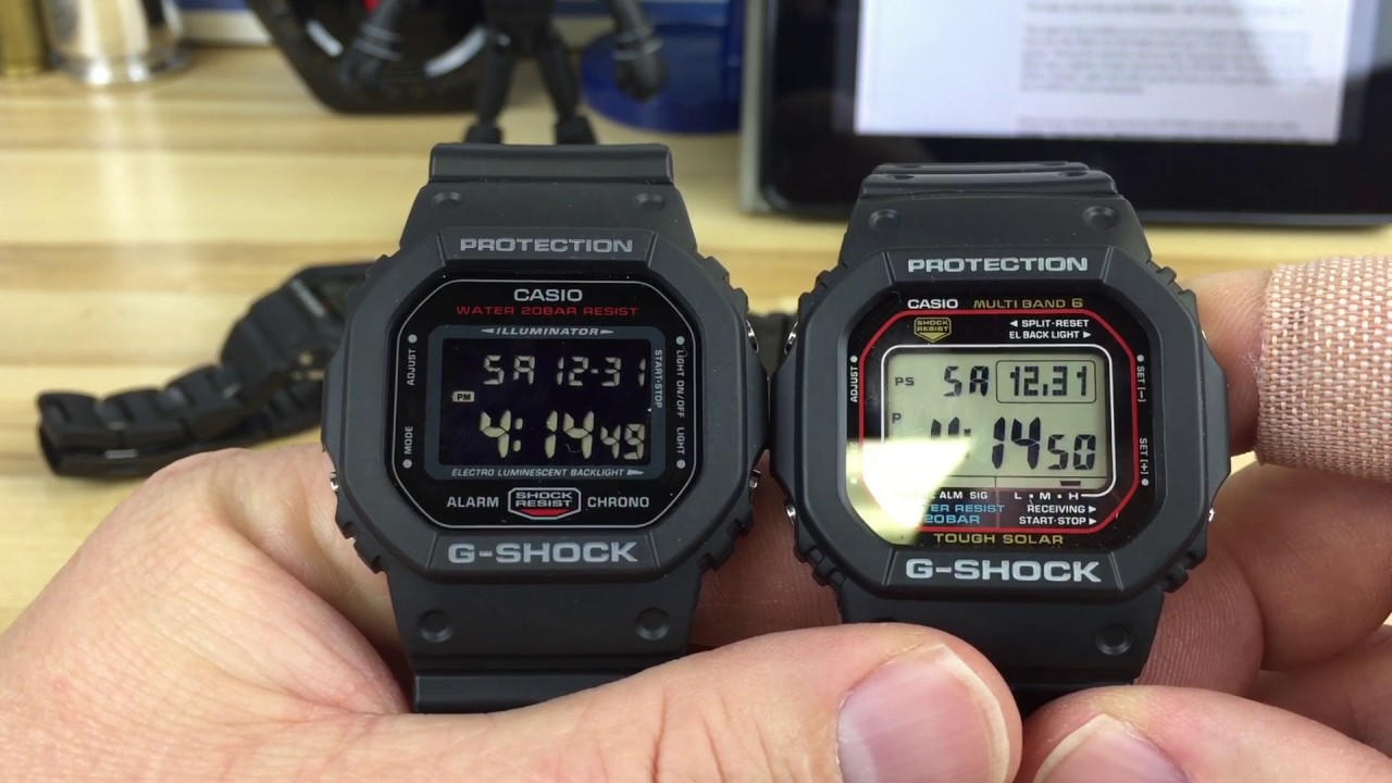 G-shock квадратные варианты серии 5600.