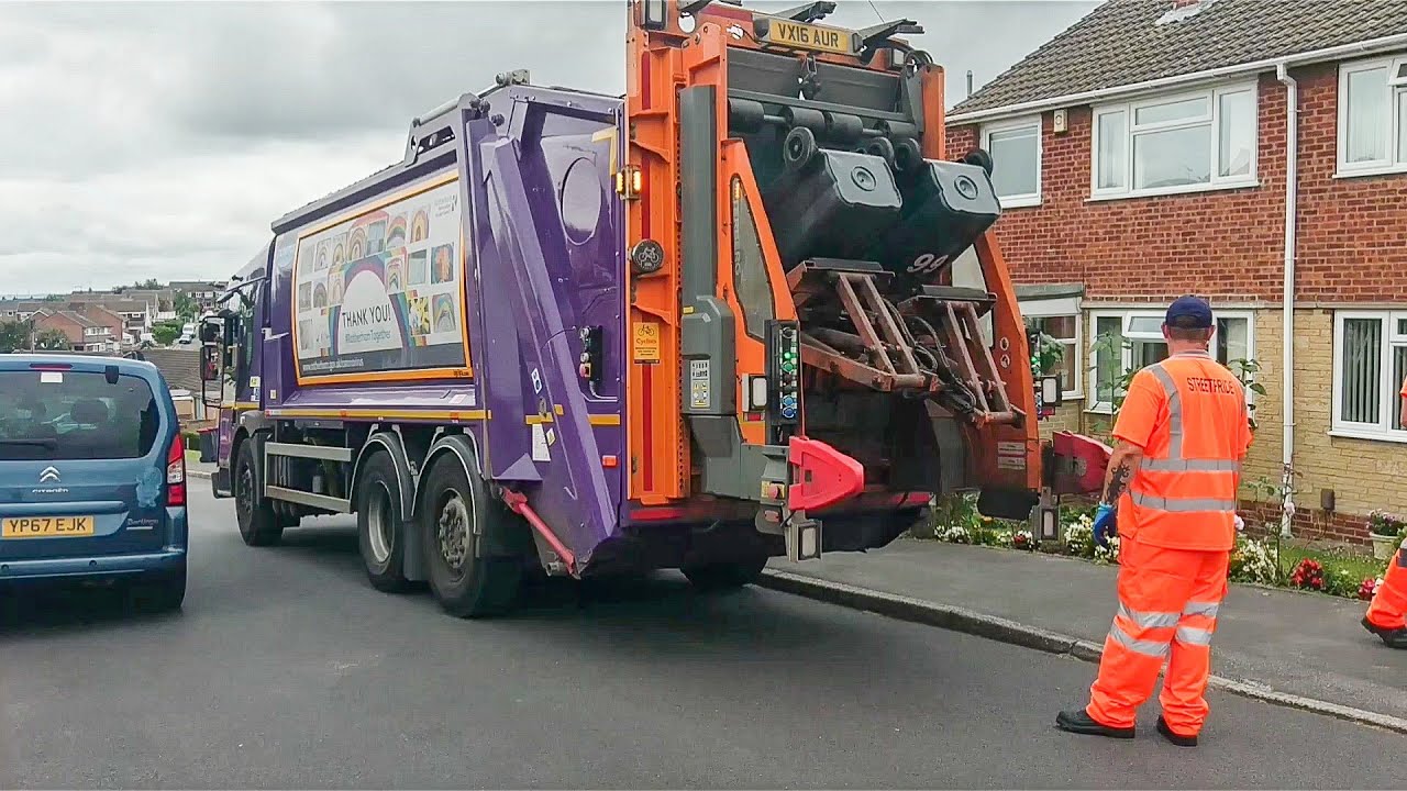 Dennis Elite 6 Bin lorry/Garbage truck, Terberg TA-DE lift