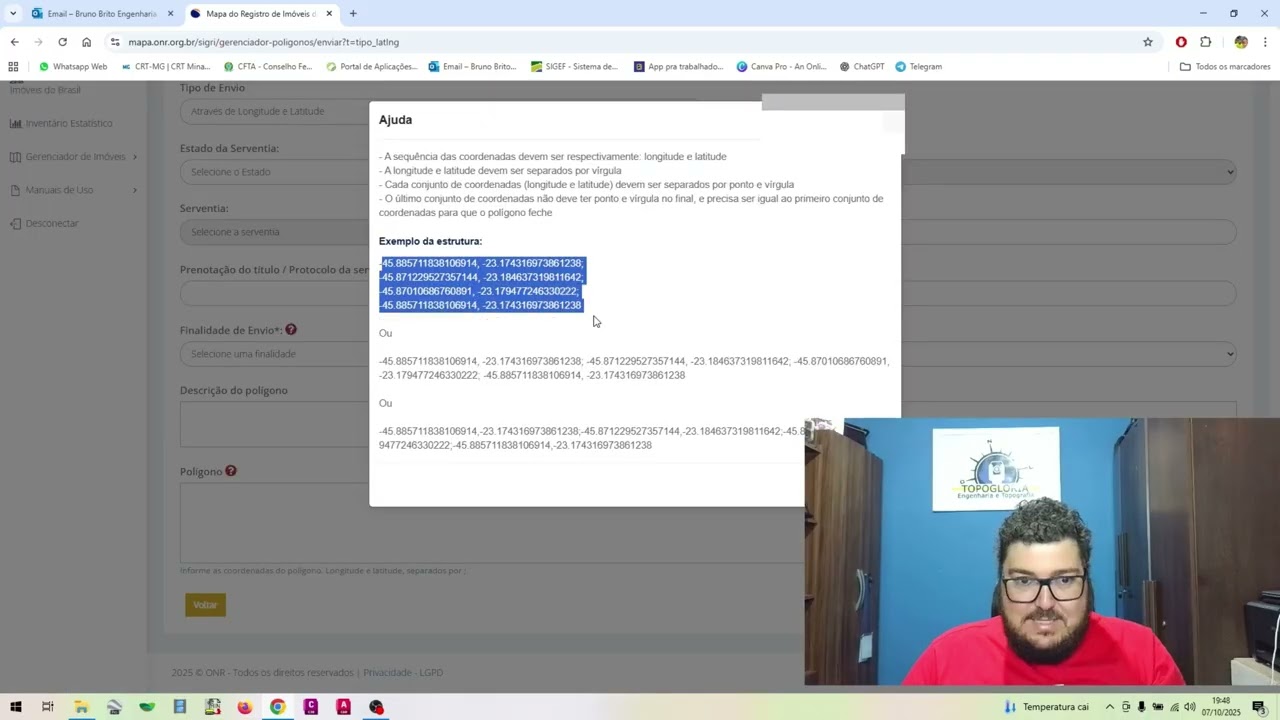 SIG/ONR - Sistema de Informação Geográfica