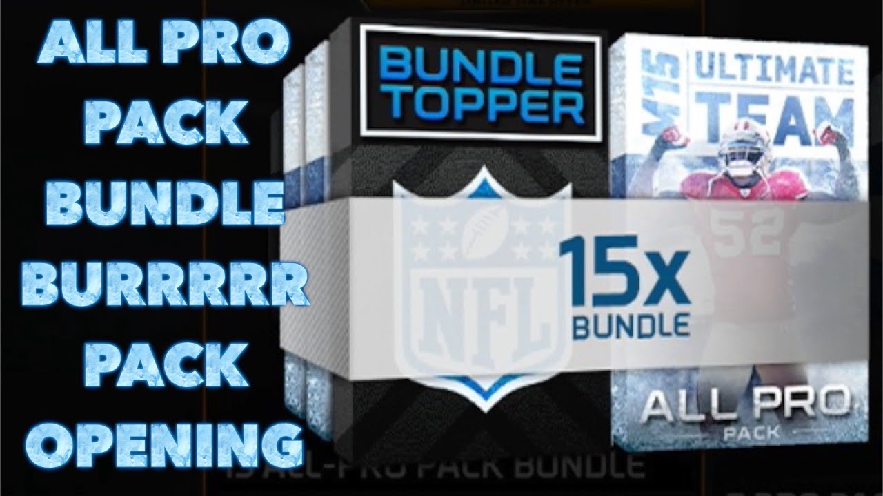 Madden 15 - Ultimate Team (MUT) - 15 All Pro Pack Bundle Opening