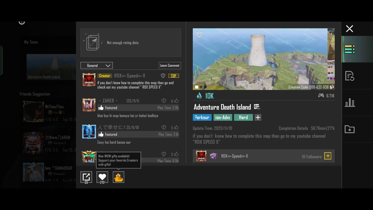 BGMI PARKOUR Wow 32038 Adventure Death Island