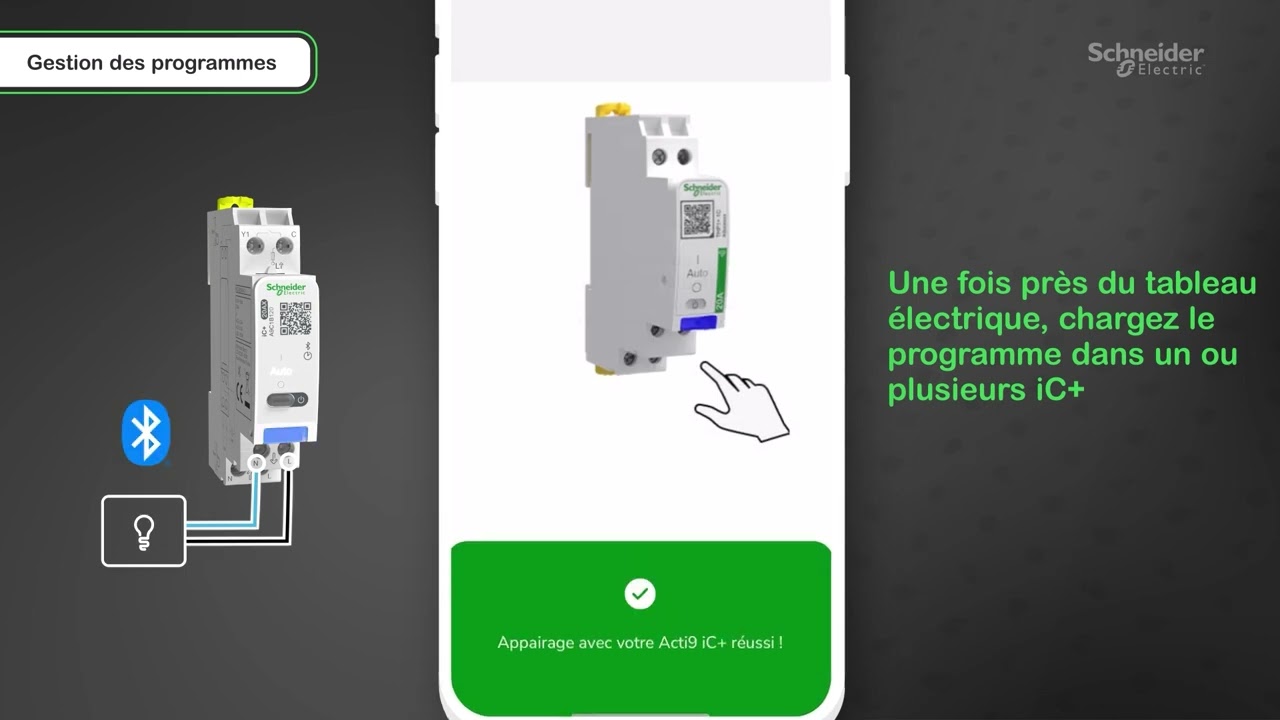 Découvrez comment utiliser le contacteur multifonction Bluetooth Acti9 iC+ | Schneider Electric
