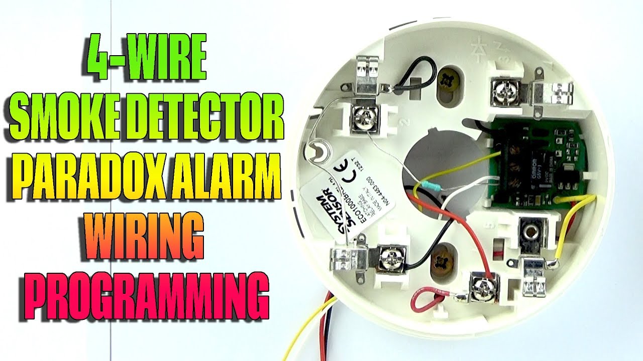 4 Wire Smoke Detector Wiring and Programming Paradox Alarm