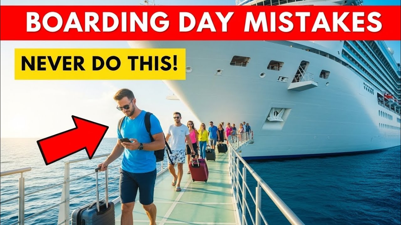 Cruise Boarding Day Mistakes to Avoid in 2025 — 25 Tips Every First-Time Cruiser Must Know!”