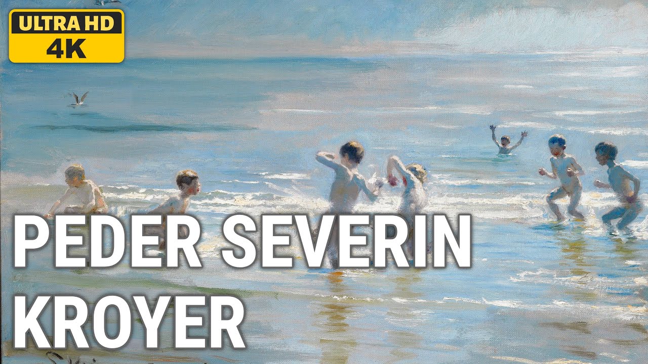 Peder Severin Kroyer: A collection of 10 oil paintings with title and year, 1892-1895 [4K]