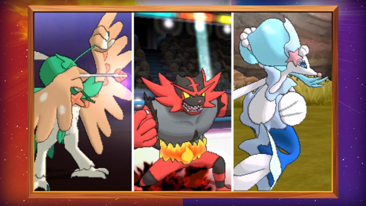 ¡Descubre las evoluciones finales de los Pokémon iniciales en Pokémon Sol y Pokémon Luna!