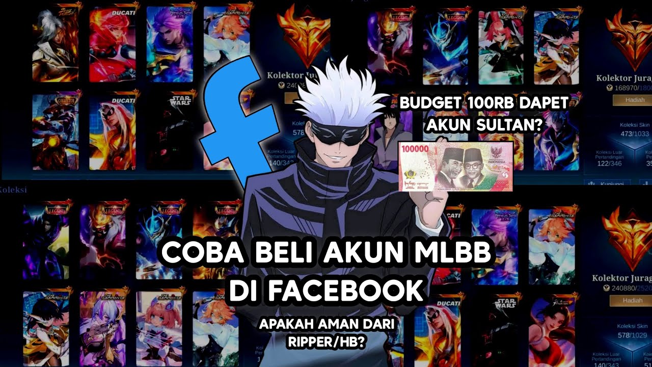 CARI AKUN ML SEHARGA 100rb DI FACEBOOK APAKAH WORTH IT?